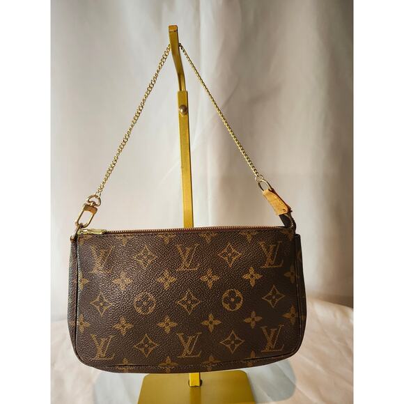 Louis Vuitton Pochette Accessoires LV Monogram Shoulder Bag Vintage Y2K - Picture 1 of 14